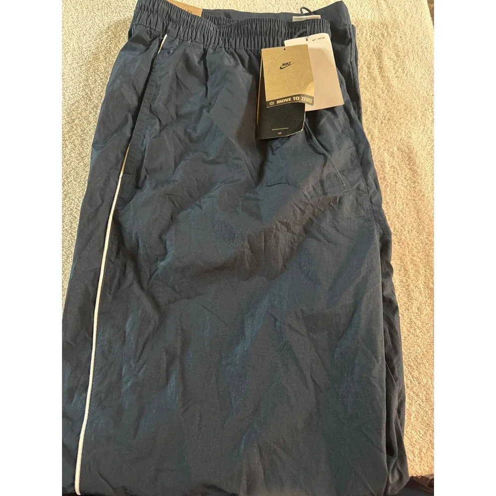 Nike Sportswear Move to Zero Track Pants Blue White Stripe XL FV7655-478 New